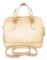 Celine Vintage Cream Textured Leather Tote Shoulder Bag