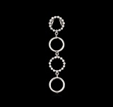 0.45 ctw Diamond Pendant - 14KT White Gold