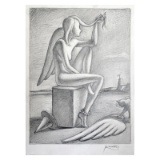 Contemplating Intention by Kostabi Original