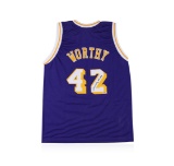 PSA Certified James Worthy Autographed Basketball Jersey