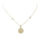 0.35 ctw Diamond Necklace - 14KT Yellow Gold