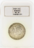 1937 Roanoke Island 350th Anniversary Commemorative Half Dollar Coin NGC MS64