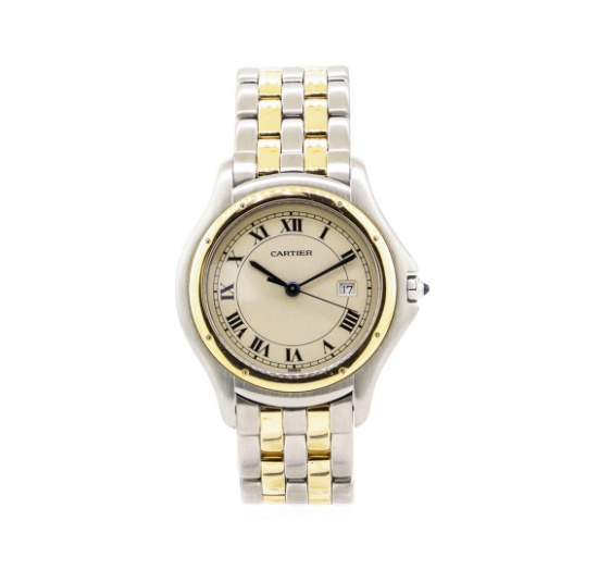 Cartier Cougar Wrist Watch - Stainless Steel and 18KT Yellow Gold