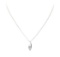 0.22 ctw Diamond Solitaire Pendant with Chain - 14KT White Gold