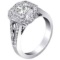 18k White Gold 1.32CTW Diamond Ring, (VS1-VS2/G-H)