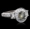 10KT White Gold 2.81 ctw Diamond Ring