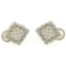 Barry Kieselstein Cord Platinum 0.50 ctw E VVS Diamond Pyramid Clip On Earrings