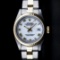 Rolex Ladies 2 Tone 14K Gold Yellow Gold & Stainless Steel White Roman 26MM Date