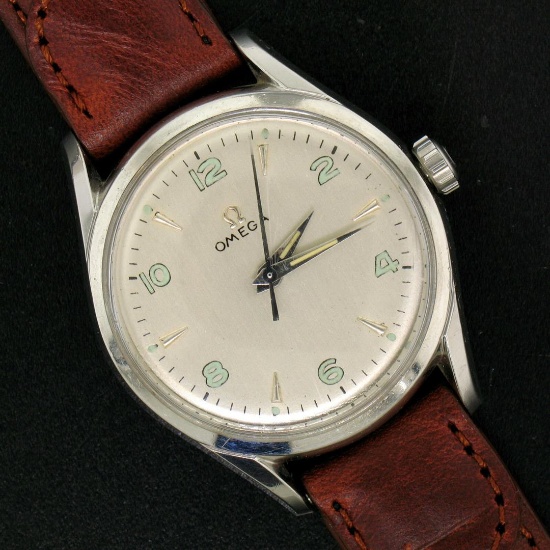 Vintage 60's Men's Omega 32.5mm Stainless Steel 17 Jewel Mechanical Watch 2667-4
