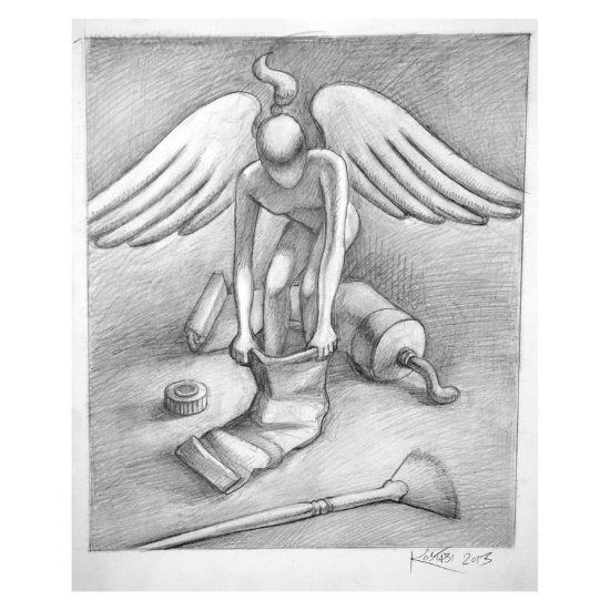 Divine Intervention by Kostabi Original