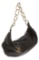 Chanel Black Lambskin Leather Ring Hobo Bag