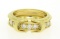 Jose Hess 18kt Yellow Gold 0.75 ctw Diamond Dual Buckle Band Ring
