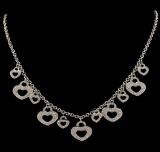2.00 ctw Diamond Necklace - 18KT White Gold