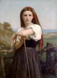 William Bouguereau - Young Shepherdess