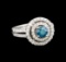 14KT White Gold 1.07 ctw Diamond Ring