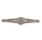 0.65 ctw Diamond Brooch - 14KT White Gold