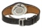 Hermes Stainless Steel Black Leather Harnais Watch