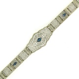 Antique Art Deco 10k White Gold 7