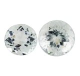 15.80 ctw.Natural Round Cut Aquamarine Parcel of Two