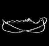 0.36 ctw Diamond Bracelet- 14KT White Gold