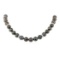 0.40 ctw Diamond and Tahitian Pearl Necklace