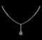 14KT White Gold 1.03 ctw Diamond Necklace