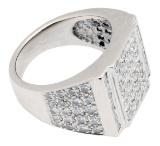 3.90 ctw Diamond Ring - 18KT White Gold