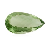 36.32 ct. Natural Pear Cut Green Amethyst