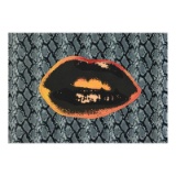 Lips by Steve Kaufman (1960-2010)