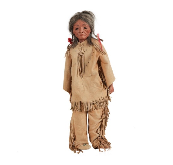 J. Turner - Set of Two Elderly Native American Dolls