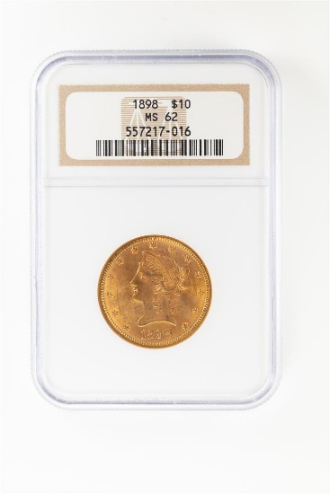 1898 $10 Liberty Head Eagle Gold Coin