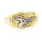 0.20 ctw Diamond Ring - 18KT Yellow Gold and Platinum