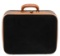 Hermes Black Brown Pebbled Leather Suitcase