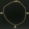 14K Yellow Gold Puffed Heart Charm Figaro Link 10