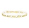 Fancy Figaro Link Bracelet - 18KT Yellow Gold