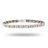 2.00 ctw SI2 Diamond 14K White Gold Bracelet