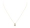 0.58 ctw Opal and Diamond Pendant with Chain - 14KT Yellow Gold