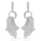 18k White Gold 6.06CTW Diamond Earrings, (SI1-SI2/G-H)