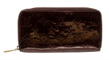 Louis Vuitton Amarante Vernis Monogram Zippy Wallet