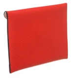 Louis Vuitton Red Epi Leather Envelope Invitation Wallet