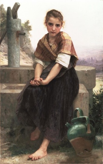 William Bouguereau - The Broken Pitcher