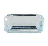 3.49 ct.Natural Emerald Cut Aquamarine