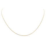 Twenty Inch Tri-color Rope Chain - 14KT Yellow, Rose, and White Gold