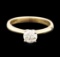 14KT Yellow Gold 0.83 ctw Round Brilliant Cut Diamond Solitaire Ring