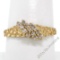 14kt Yellow Gold 0.30 ctw Round Brilliant Diamond Nugget Texture Band Ring