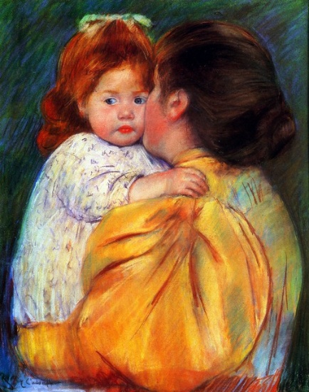 Mary Cassatt - Maternal Kiss 1896