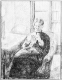 Mary Cassatt - An Old Woman Knitting