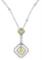 18k Two Tone Gold 1.02CTW Diamond Pendant, (VS1-VS2/G-H)