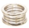 Bvlgari 18K White Gold B.zero1 Triple Ring 48