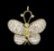 7.00 ctw Diamond Butterfly Pendant - 18KT Yellow Gold